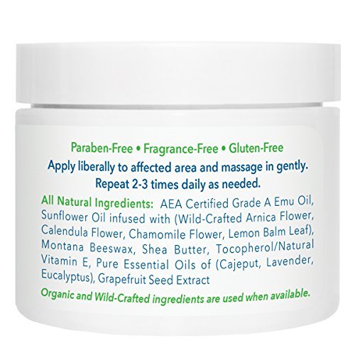 Banish My Pain Emu Oil Pain Relief Cream for Sore Muscles Joint Pain Arthritis Fibromyalgia Shingles Bursitis - No Medicinal Odor - Thumbnail 7