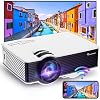 WiFi Projector, Outdoor Movie Projector with 1080P & 200″ Display Supported, 5500 Lux Mini Projector with Speaker Compatible with Android/iOS/Laptop/HDMI/USB/SD/VGA