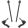 TRQ Front Tie Rod Set Compatible with 2005-2009 Land Rover LR3