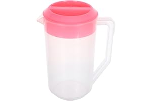 TOVINANNA Measuring Kettle with Scale 2.5L Cold Water Kettle with Lid Heat Resistant Plastic Beverage Pitcher for Juice Iced 