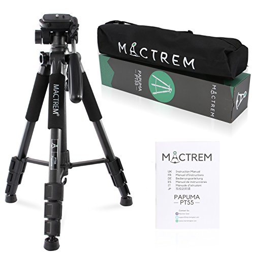 USA free shipping Camera Tripod, Mactrem PT55 Compact Travel Tripod