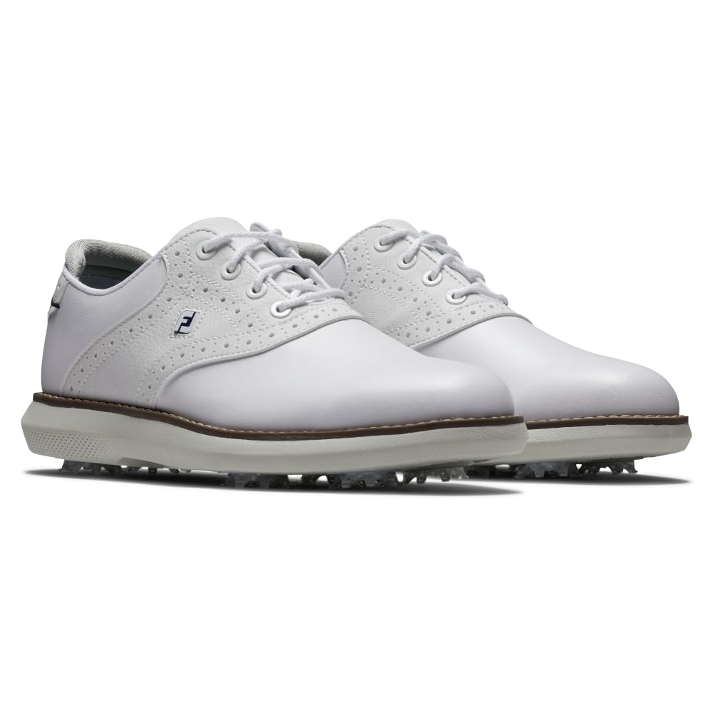 FootJoy Unisex-Child Traditions Junior Golf Shoe