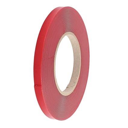 SLB Works 10mm Width 10M Length Double Sided Adhesive Tape Red for Cell Phone Repair