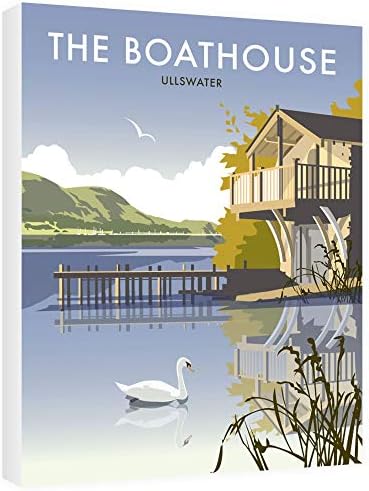 Star Editions The Boathouse Ullswater Canvas, Multicoloured, One Size