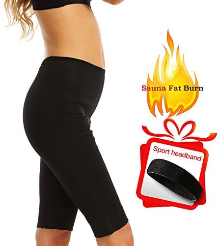 Womens Slimming Pants Hot Sweat Body Shaper Fat Burner, Thermo Sauna Shapewear for Weight Loss（S=US SIZE XS）