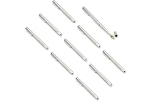 SWTOOL 10PCS Stainless Steel Pen Size with Clip - Hand Pointer Extendable Telescopic Retractable Ballpoint Pen Pointer Handheld Presenter Classroom Whiteboard Pointer