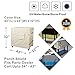 Porch Shield Waterproof Rolling 80-100 Qt Cooler Cart Cover Fits Most Patio Ice Chest Party Cooler (Light Tan, 40