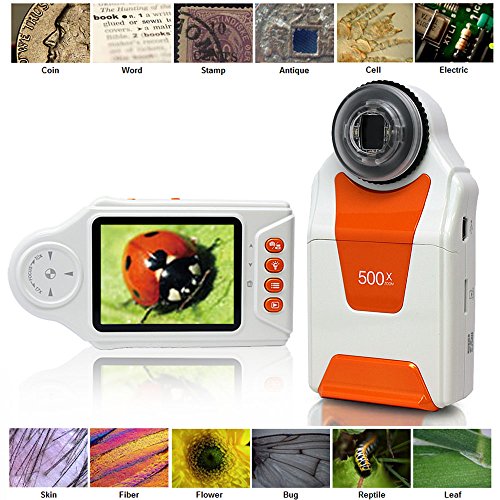 Indigi Digital Mobile Handheld Magnifier Microscope 500x ZOOM 2.7" Color LCD Free 32GB