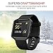 Compatible with Fitbit Blaze Bands with Stainless Steel Frame for Women Men, Silicone Sport Strap Replacement for Blaze Smart Fitness Watch