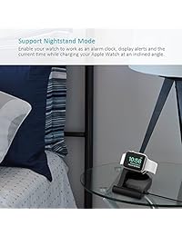 dodocool   [MFI] Apple Watch Cargador Apple Watch soporte base de carga magnética, mesita de noche Modo plegable para 38 mm 42 mm Apple Watch, 3FT Cable