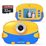 VanTop Junior K6 Kids Camera with 32GB Memory Card, Supports 20.0MP Photo, 1080P HD Digital Video and 4X Digital Zoom, Great Gift for Kids with 2 Inch IPS Screen and Rechargeable Battery