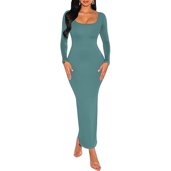 アマテラス Wear and Go Long Sleeve Maxi Dress Wear and Go Long Sleeve Maxi Dress / 松葉(khaki) – AMATERASJAPAN