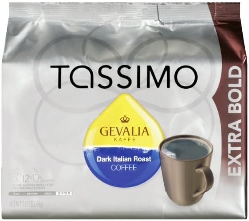 Gevalia Dark Italian Roast, 12-Count T-Discs for Tassimo Coffeemakers (Pack of 2) Home & Kitchen