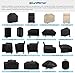 SunPatio Barbecue Grill Cover 65 Inch, Outdoor Heavy Duty Waterproof Charcoal Gas Grill Cover, Fade Resistant, All Weather Protection Compatible for Weber Charbroil Nexgrill and More, Black