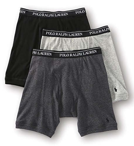 Polo Ralph Lauren  Men s 3-Pack Long Leg Boxer Brief Andover Heather Underwear