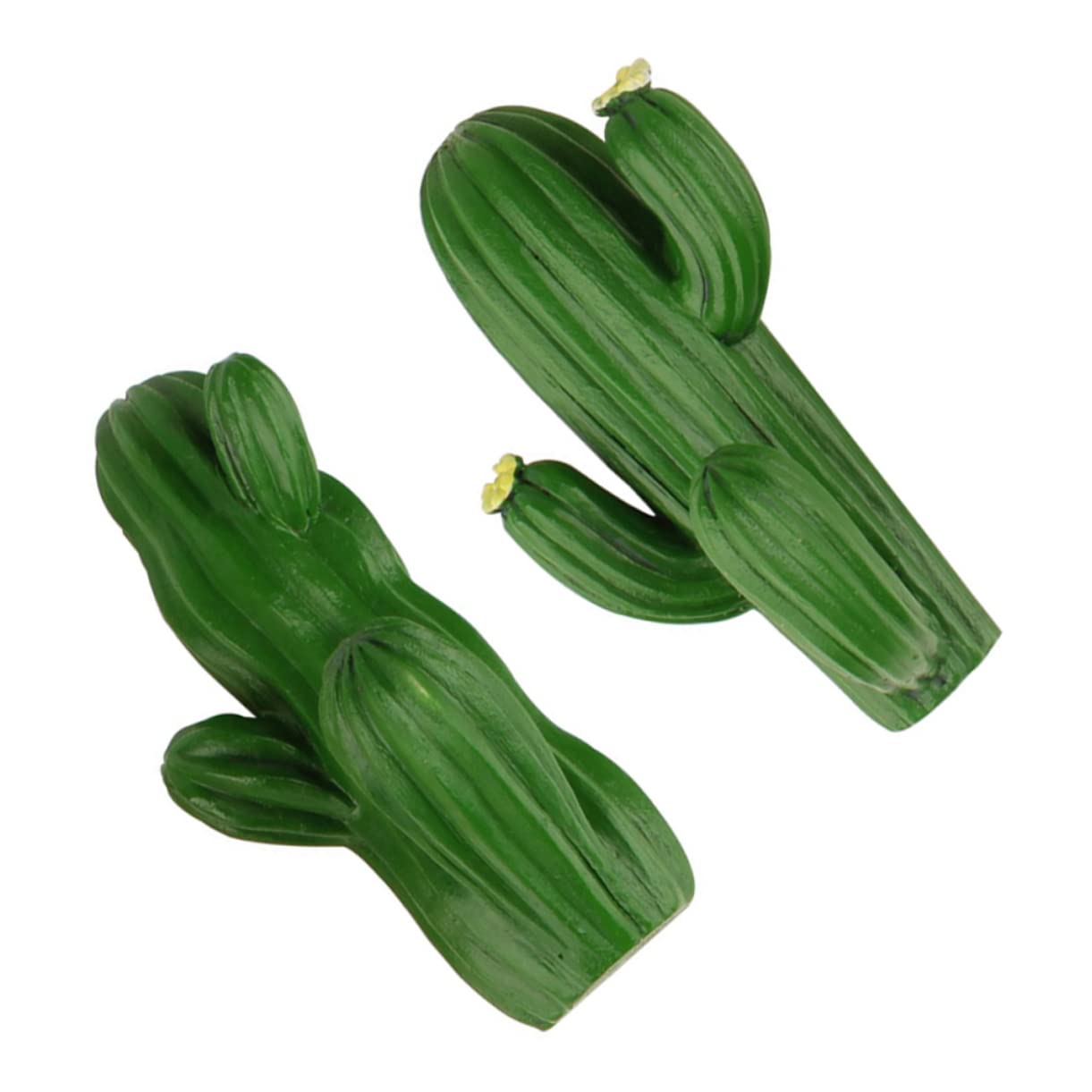 CIYODO 2Pcs Cactus Shaped Decorative Hooks Creative Nail Wall Hooks in Green for Home Organization for Hanging Coats Hats Towels and More