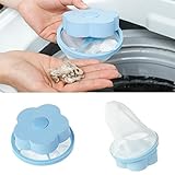 Kemilove Floating Washing Machine Filter Washer Lint Trap (Blue)
