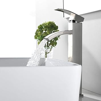 Vccucine Contemporary Modern Brushed Nickel 12 52 Tall Bathroom