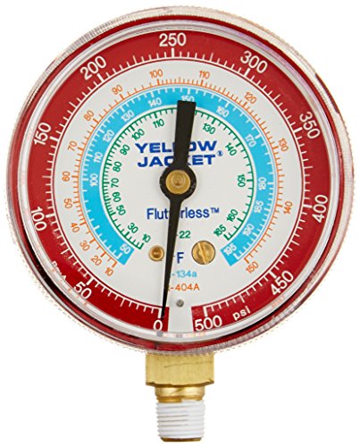 Yellow Jacket 42021 Colector solo con edidores codificados por colores de 3-18″, barpsi, R-410A