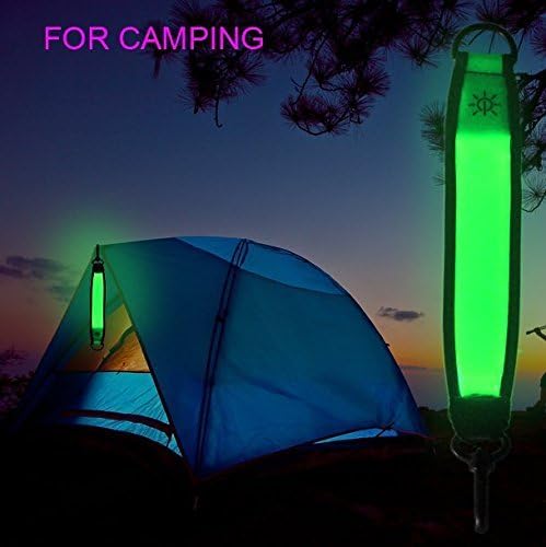 Higo Led Safety Light, Camping Gear Safety Lights, Reflective Bag Tags Clip-On PVC Light Up Reflective Bands for Backpack, Tents, Bicycles,Cycling Running Jogging by
