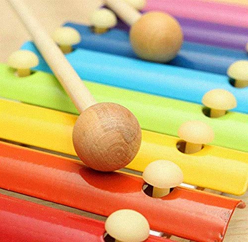 Wood Tool - Kid Toy 8 Note Musical Xylophone Piano Wooden Instrument Child - Awkward Instrumentate Official Document Legal Woody Pawn - 1PCs