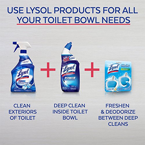 Lysol Hygienic Automatic Toilet Bowl Cleaner, Lemon Breeze, 2ct