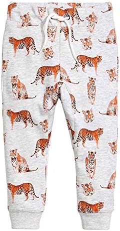 KIDSALON Little Toddle Boys Cotton Pants Drawstring Elastic Sweatpants