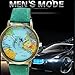 2016 World Map Watches Women Men Denim Fabric Watch Quartz Relojes Mujer Relogio Feminino Gift Green