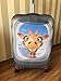 HUGS IDEA Giraffe Print Travel Luggage Elastic Protective Cover for 26 28 30 Inch Suitcase