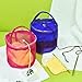 Yarn Case Yarn Storage Baskets Knitting Yarn Round Plastic Bags for On The Go Knitter and Traveling 2pcs