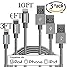 Lightning Cable, KOOWIEN 3 Pack 3FT Extra Long Premium Nylon USB Charging & Syncing Cord Charger for Apple iPhone SE,6s,6s+,6Plus,6,7,7plus, iPhone se,iPad Mini,Mini 2,iPad 5,iPod 7 (Grey)