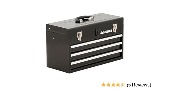 Amazon Com Husky Tb 303b 3 Drawer Portable Tool Chest With Tray