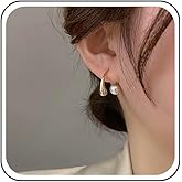 Sttiafay Boho Pearl Ear Jacket Earrings Small Teardrop Stud Earrings Pearl Front Back Earrings Vintage Water Drop Earrings Tiny Droplet Earrings Jewelry for Women