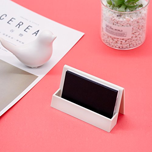 HR-International Business card holder Plastic Stand Organizer, Name Card Organizer Holds for Desk Office - Thumbnail 7