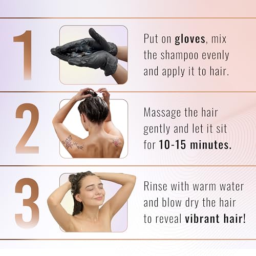 Herbishh Hair Color Shampoo For Gray Hair– Hair Dye Shampoo With Argan Hair Mask–Travel Size-Colors Hair In Minutes–Long Lasting Colour–10Pack+1Pack–Ammonia-Free (Dark Brown)