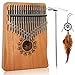 BinDor 17 Key Kalimba Thumb Piano, Finger Piano Mbira Kalimba Solid Mahogany Body Portable Easy-to-learn Musical Instrument with Tuning Hammer