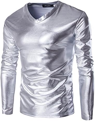 SeaStar Men's Leather Look Underwear Clubwear T-Shirt Dance Top