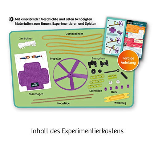 Kosmos 606091 Pepper Mint und der Propeller-Racer, Wie baut man eine Seilbahn? Kann man Wind als Antrieb nutzen… – Bild 4