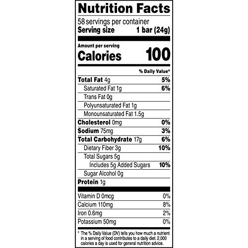 QUAKER CHEWY LOWER SUGAR GRANOLA BARS, CHOCOLATE CHIP, 58 COUNT