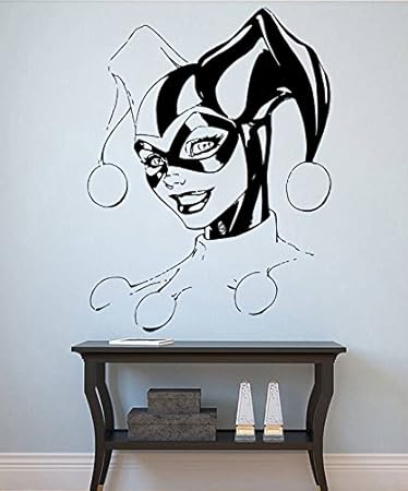 Amazon Com Harley Quinn Wall Sticker Harley Quinn Vinyl Stencil