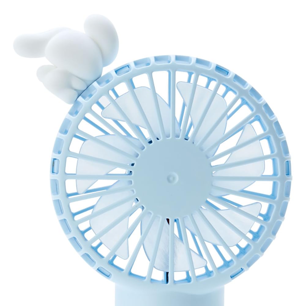Sanrio Cinnamoroll 2-Way Fan - Cinnamoroll Character, 7.1 x 3.9 x 1.6 inches (18 x 10 x 4 cm)