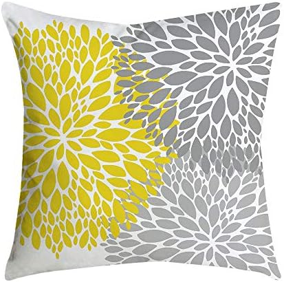 Tyoby Square Pillow Case 45x45cm,18x18 Inches Pineapple Leaf Yellow sofa Car Waist Throw Cushion Cover Home Decor Sales (45x45cm)