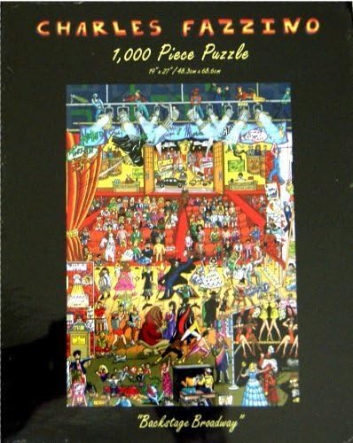 FazzinoCHARLES FAZZINO Backstage Broadway 1000 Piece Puzzle (19" X 27" size)