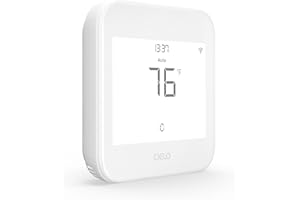 CIELO BREEZ Cielo Smart Thermostat Eco | Supports Conventional Systems up to (2H/2C) & Heat Pumps (4H/2C) | FREE C-Wire Adapter | Alexa, Google, Siri Shortcuts, SmartThings, IFTTT | DIY Installation (White)
