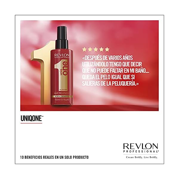 Revlon-UniqONE-Professional-Hair-Treatment Revlon UniqONE Professional Leave In Conditioner, Gifts For Women / Men, Vegan Hair Treatment For Shine & Frizz Control…