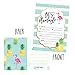 25 Flamingo Party Invitations for Kids, Teens, Adults, Boys & Girls, Blank Children Happy 1st Birthday Invitation Cards, Unique Baby First Bday Invites, Toddler 1 2 3 Year Old rsvp Invites Fill In