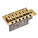 Kmise Electric Guitar Tremolo Bridge Single Locking System For Fender Strat Guitar Parts Replacement (Gold)