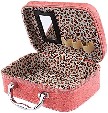 BESQUE Cosmetic/Jewellery Box with Magnifying Compact Makeup Mirror (Multicolour)