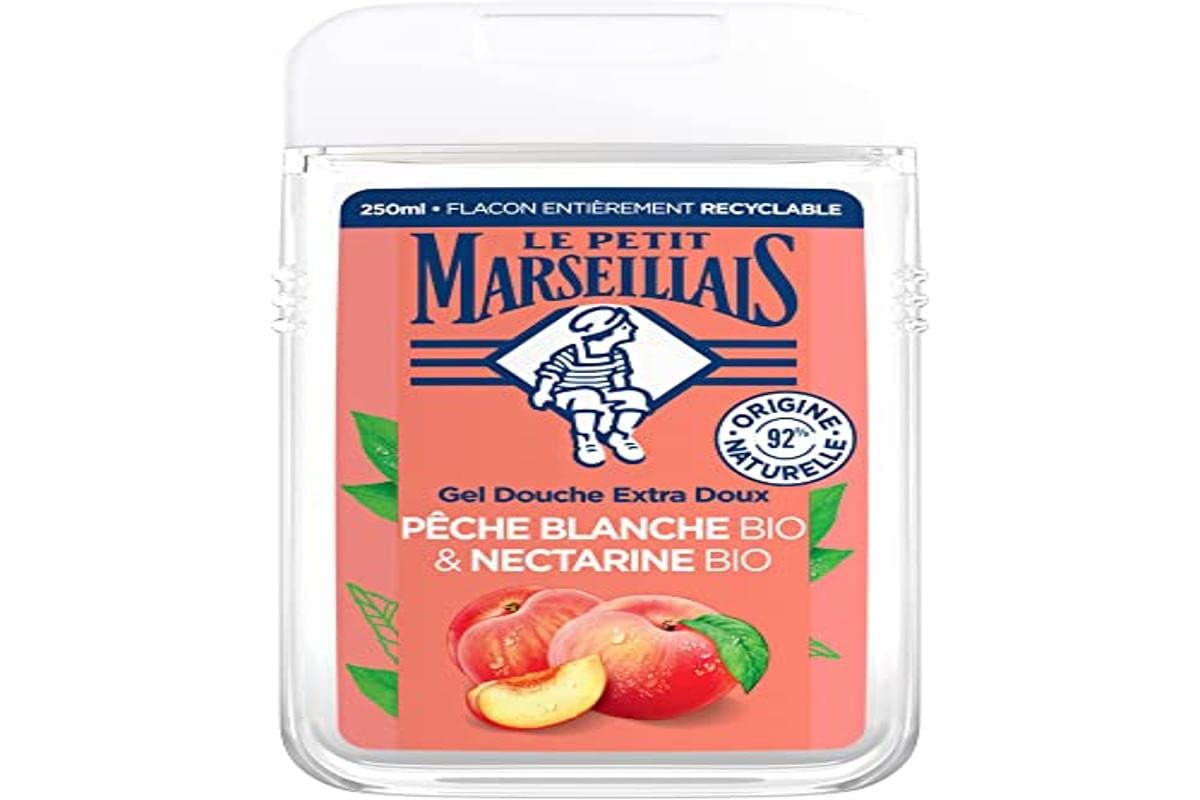 Le Petit Marseillais Organic White Peach and Nectarine Extra Gentle Shower Gel 250ml
