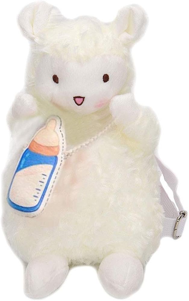 LA HAUTE 5D Cute Plush Animal Cross Body Bag Plush Doll Shoulder Bag